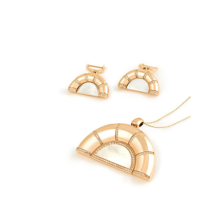 نیم ست سنگ و صدف کد 411